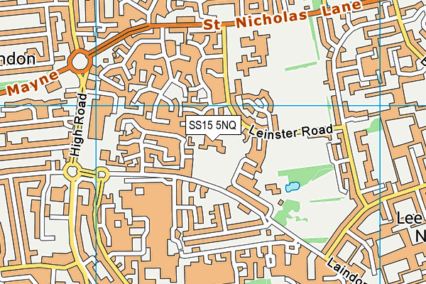 The Phoenix Primary School map (SS15 5NQ) - OS VectorMap District (Ordnance Survey)