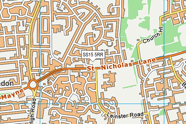 SS15 5RR map - OS VectorMap District (Ordnance Survey)