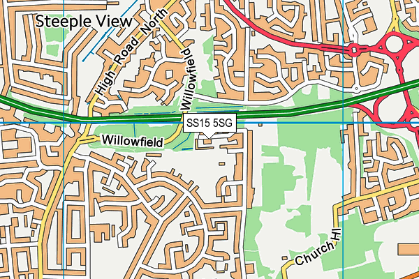 SS15 5SG map - OS VectorMap District (Ordnance Survey)