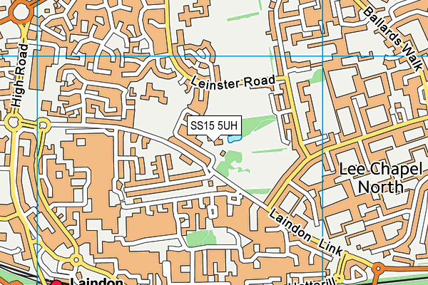 Bluehouse Farm Community Centre (Closed) map (SS15 5UH) - OS VectorMap District (Ordnance Survey)