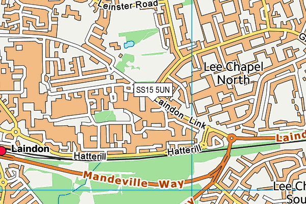 SS15 5UN map - OS VectorMap District (Ordnance Survey)
