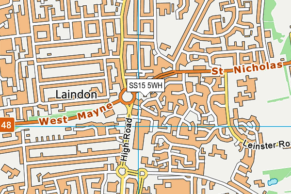 SS15 5WH map - OS VectorMap District (Ordnance Survey)
