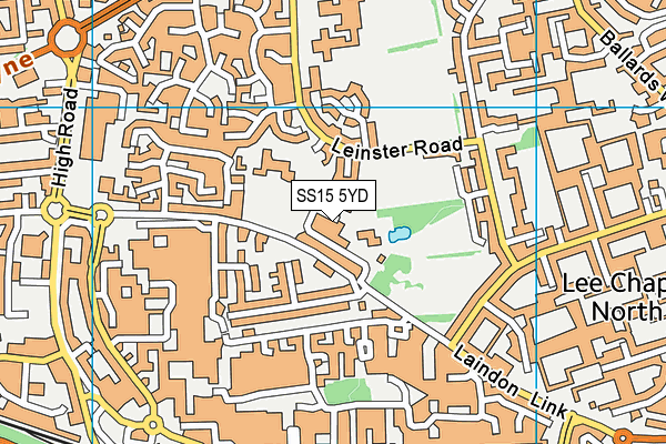 SS15 5YD map - OS VectorMap District (Ordnance Survey)