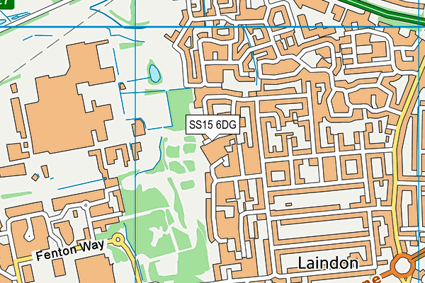 SS15 6DG map - OS VectorMap District (Ordnance Survey)