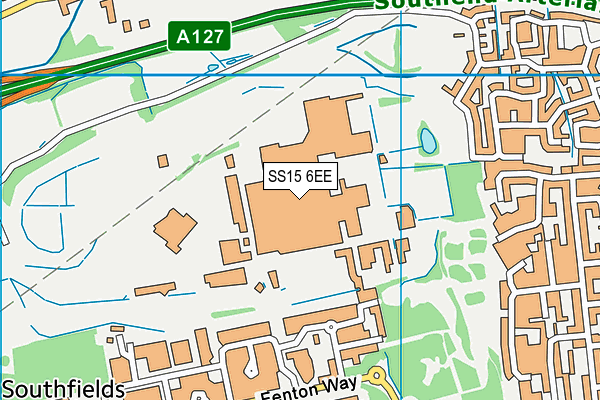 SS15 6EE map - OS VectorMap District (Ordnance Survey)