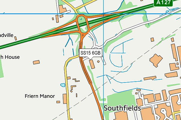 SS15 6GB map - OS VectorMap District (Ordnance Survey)