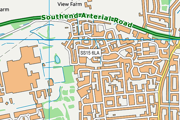 SS15 6LA map - OS VectorMap District (Ordnance Survey)