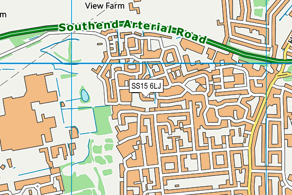 SS15 6LJ map - OS VectorMap District (Ordnance Survey)