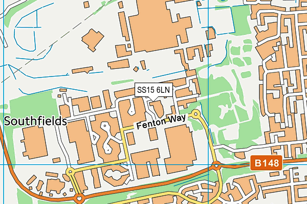 SS15 6LN map - OS VectorMap District (Ordnance Survey)