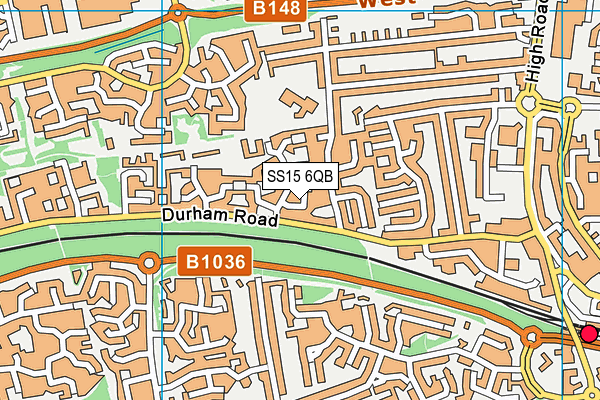 SS15 6QB map - OS VectorMap District (Ordnance Survey)