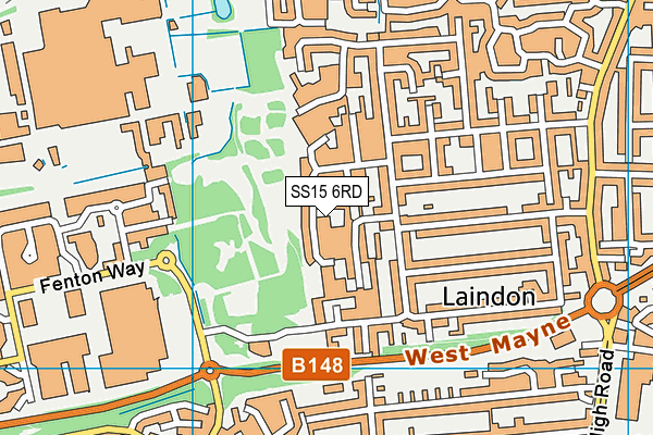 SS15 6RD map - OS VectorMap District (Ordnance Survey)