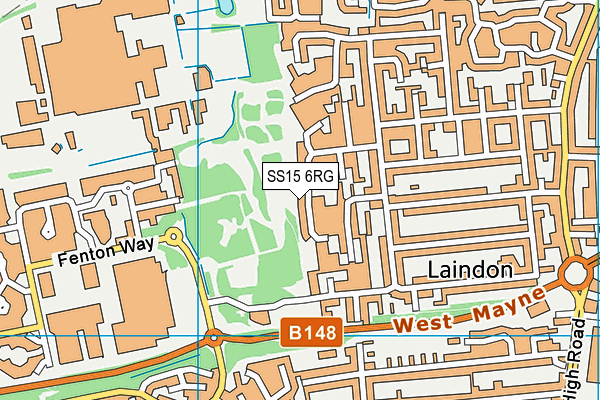 SS15 6RG map - OS VectorMap District (Ordnance Survey)