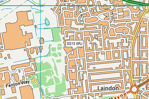 SS15 6RJ map - OS VectorMap District (Ordnance Survey)