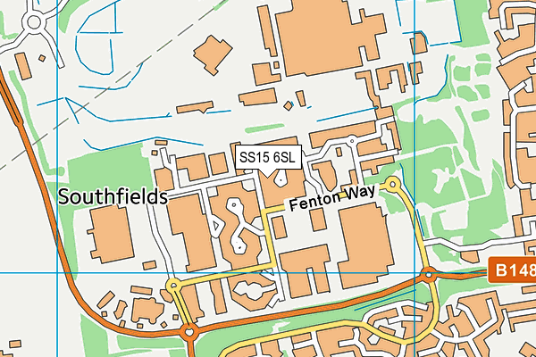 SS15 6SL map - OS VectorMap District (Ordnance Survey)