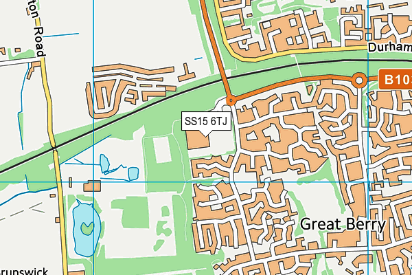 SS15 6TJ map - OS VectorMap District (Ordnance Survey)