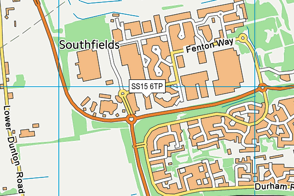 SS15 6TP map - OS VectorMap District (Ordnance Survey)