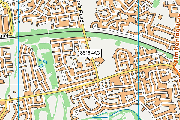 Swan Mead Park map (SS16 4AG) - OS VectorMap District (Ordnance Survey)