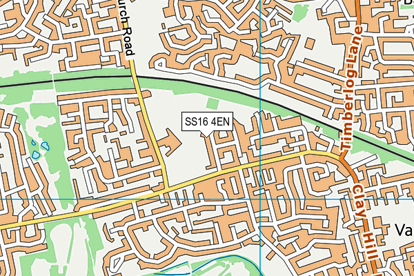 SS16 4EN map - OS VectorMap District (Ordnance Survey)