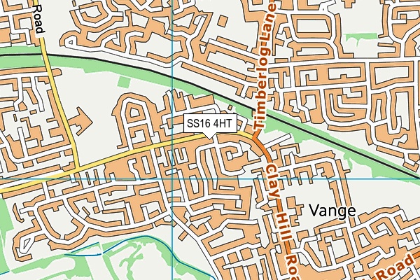 SS16 4HT map - OS VectorMap District (Ordnance Survey)