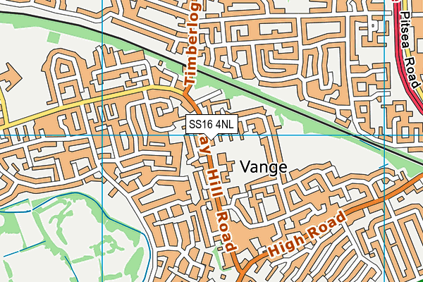 Bardfield Academy map (SS16 4NL) - OS VectorMap District (Ordnance Survey)