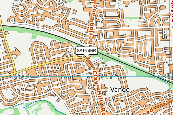 SS16 4NR map - OS VectorMap District (Ordnance Survey)