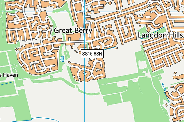 SS16 6SN map - OS VectorMap District (Ordnance Survey)