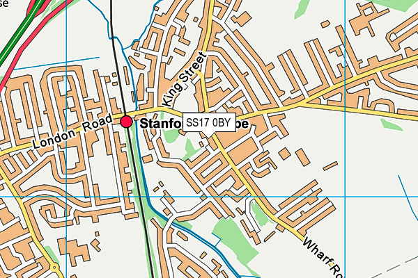 SS17 0BY map - OS VectorMap District (Ordnance Survey)