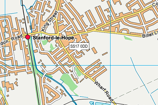 SS17 0DD map - OS VectorMap District (Ordnance Survey)