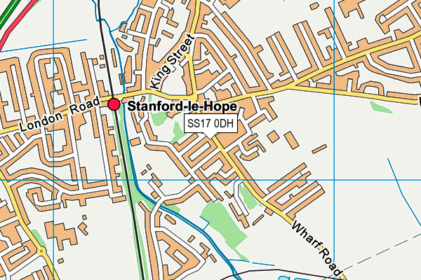 SS17 0DH map - OS VectorMap District (Ordnance Survey)