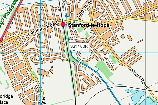 SS17 0DR map - OS VectorMap District (Ordnance Survey)