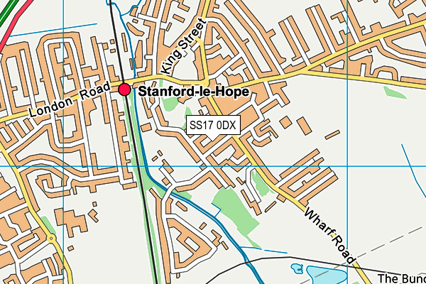 SS17 0DX map - OS VectorMap District (Ordnance Survey)