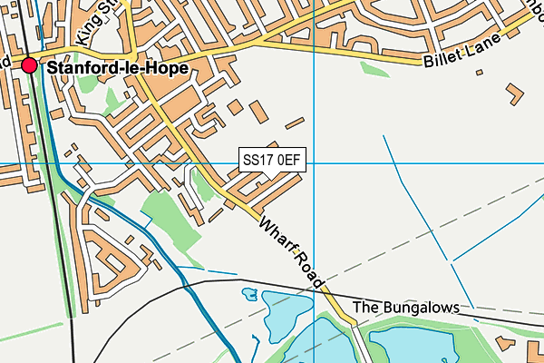 SS17 0EF map - OS VectorMap District (Ordnance Survey)