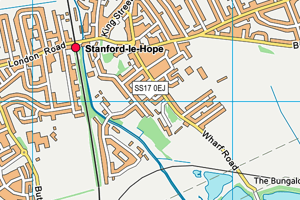 SS17 0EJ map - OS VectorMap District (Ordnance Survey)