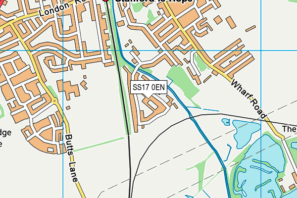 SS17 0EN map - OS VectorMap District (Ordnance Survey)