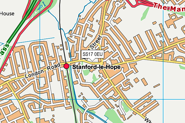 SS17 0EU map - OS VectorMap District (Ordnance Survey)