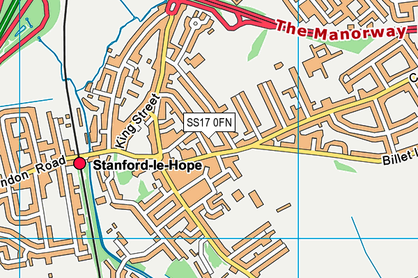 SS17 0FN map - OS VectorMap District (Ordnance Survey)