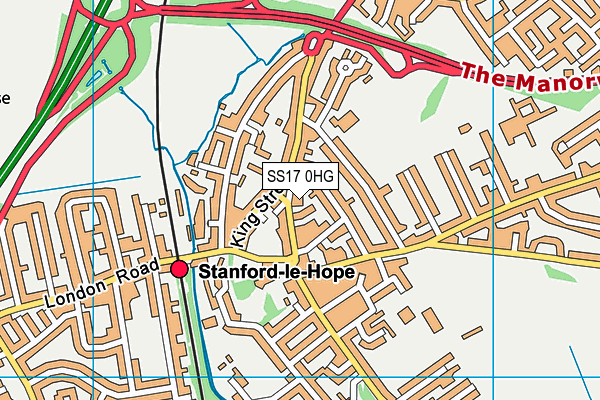 SS17 0HG map - OS VectorMap District (Ordnance Survey)