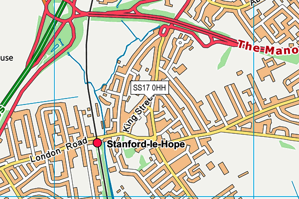 SS17 0HH map - OS VectorMap District (Ordnance Survey)