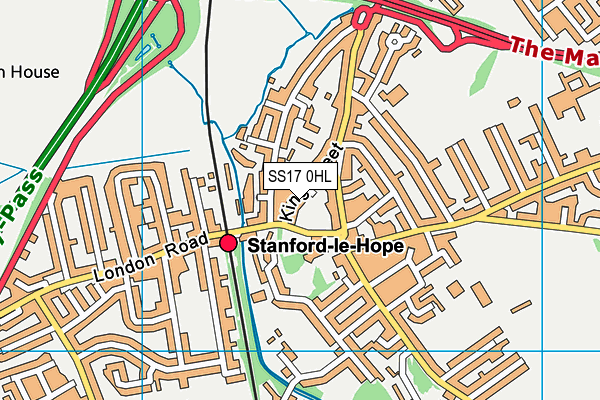 SS17 0HL map - OS VectorMap District (Ordnance Survey)
