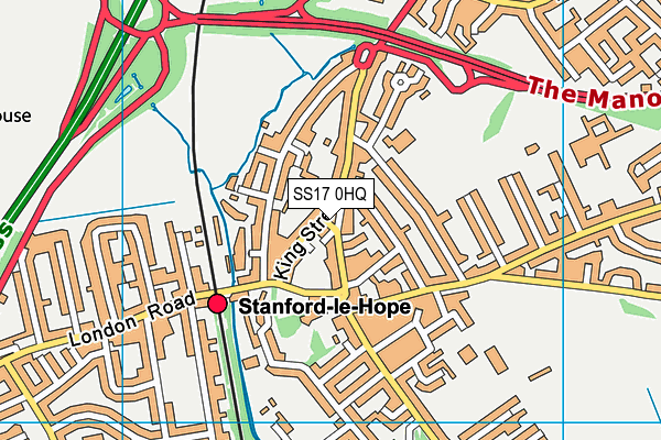 SS17 0HQ map - OS VectorMap District (Ordnance Survey)