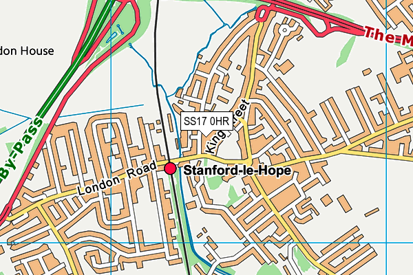 SS17 0HR map - OS VectorMap District (Ordnance Survey)