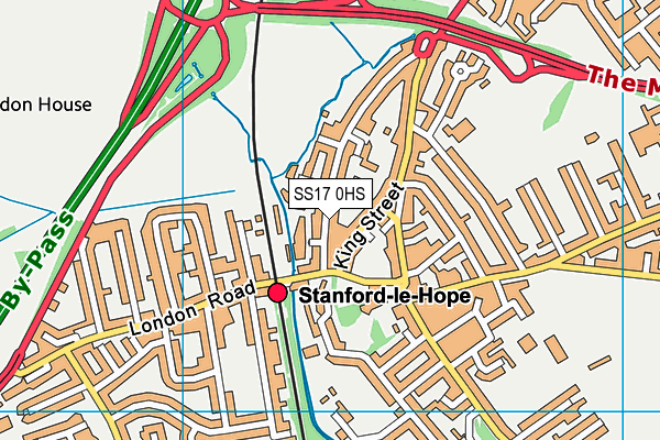SS17 0HS map - OS VectorMap District (Ordnance Survey)