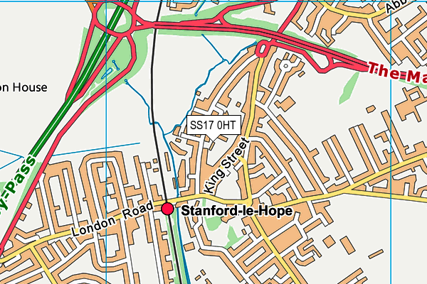 SS17 0HT map - OS VectorMap District (Ordnance Survey)