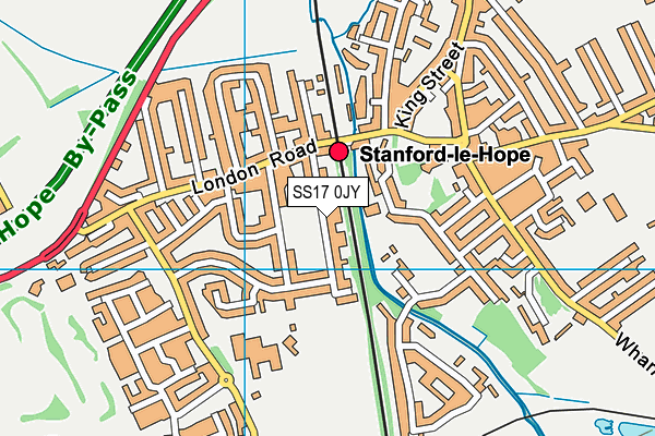 SS17 0JY map - OS VectorMap District (Ordnance Survey)