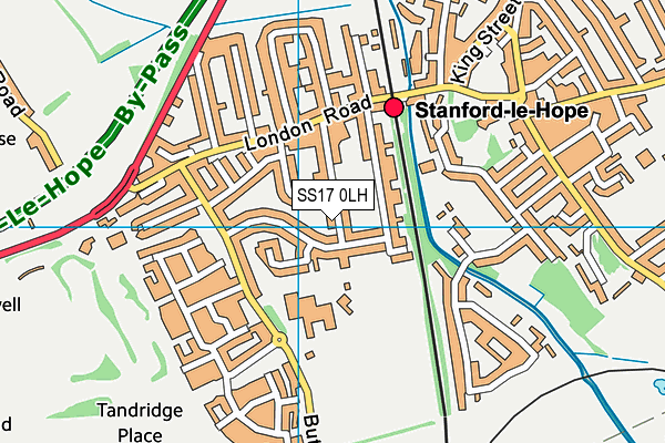SS17 0LH map - OS VectorMap District (Ordnance Survey)