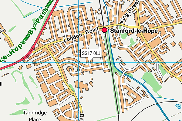 SS17 0LJ map - OS VectorMap District (Ordnance Survey)