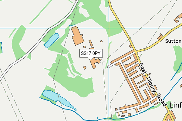 SS17 0PY map - OS VectorMap District (Ordnance Survey)