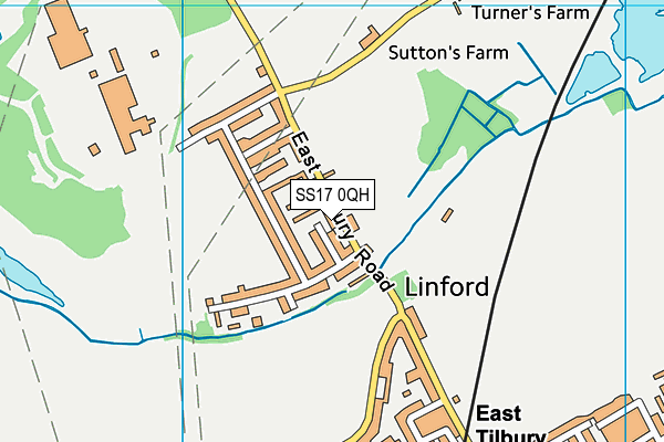 Map of LINFORD FOOD & WINE LTD at district scale