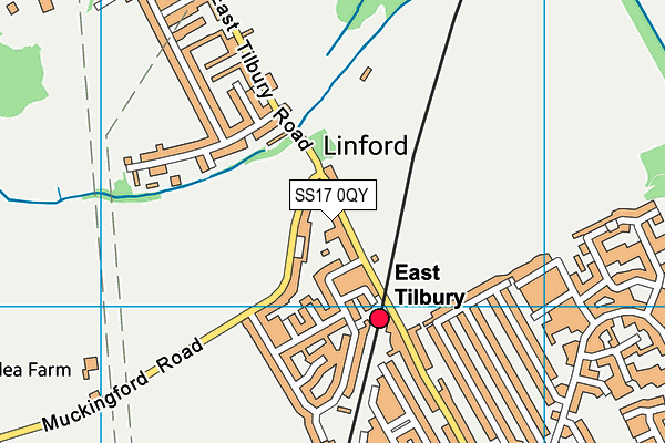 SS17 0QY map - OS VectorMap District (Ordnance Survey)