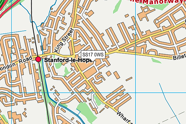 SS17 0WS map - OS VectorMap District (Ordnance Survey)